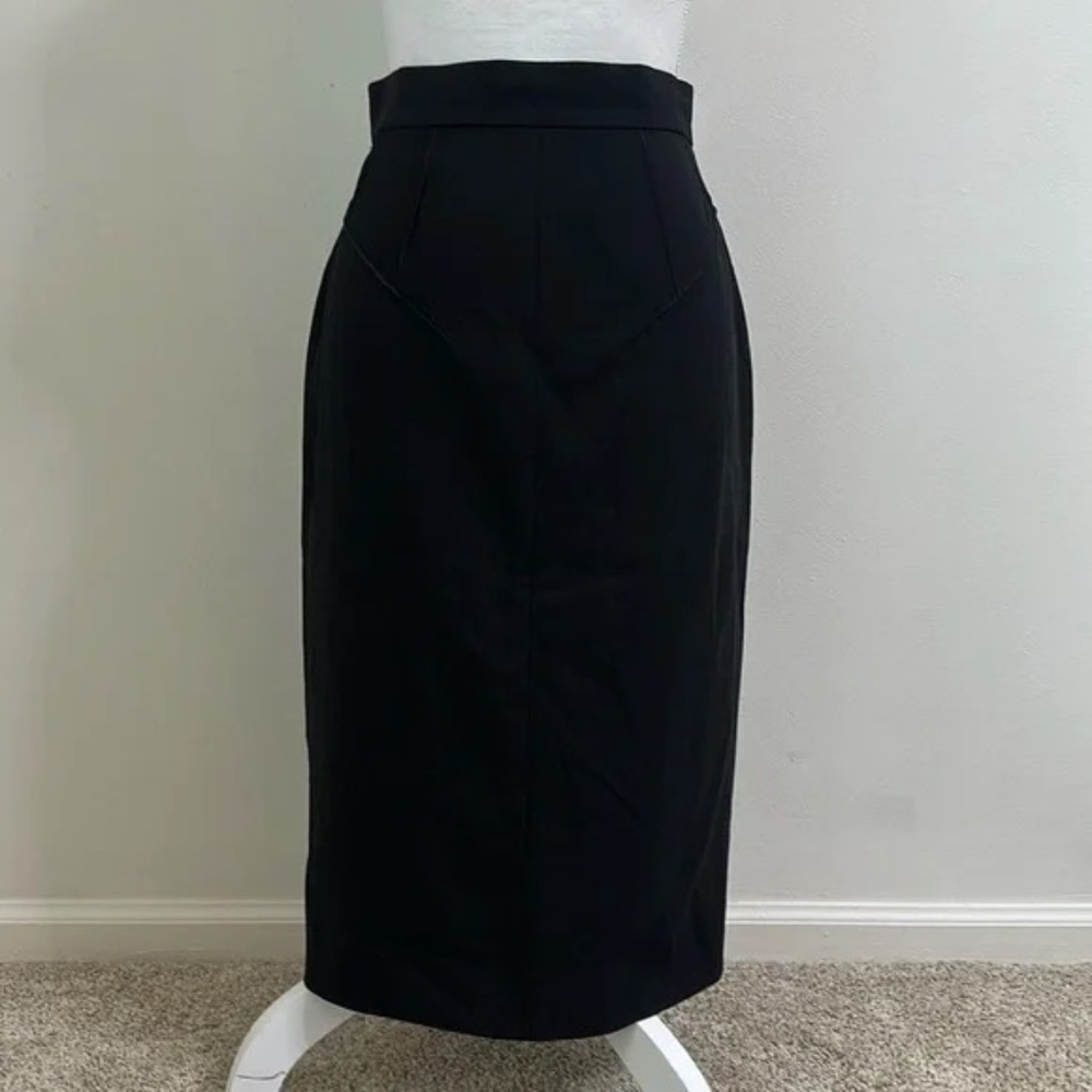 Dolce & Gabbana Black Midi Pencil Skirt Office or Cocktail